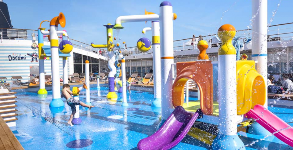 spray park per nave da crociera